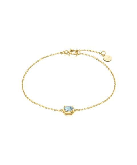Lecarré Color Essentials Joia Pulseira Ouro 18K e Topázio Azul Mulher GC050TA.00