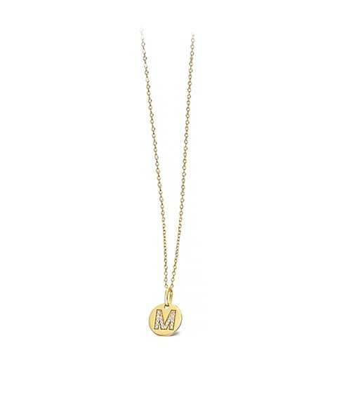 Lecarré My Way Letter M Joia Colar Ouro 18K e Diamante Mulher GD044OA.M Lecarré My Way Letter M Joia Colar Ouro 18K e Diamante Mulher GD044OA.M