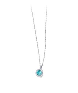 Lecarré Ocean Joia Colar Ouro 18K, Topázio e Diamantes Mulher GD114OB.00