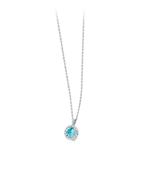 Lecarré Ocean Joia Colar Ouro 18K, Topázio e Diamantes Mulher GD114OB.00