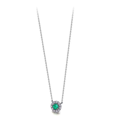 Lecarré Glory Days Joia Colar Ouro 18K, Esmeralda e Diamantes Mulher GD137ES.00