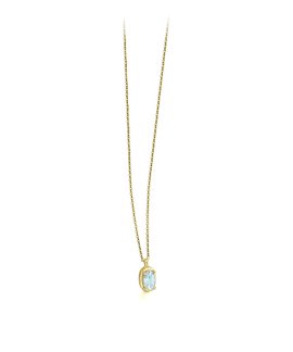 Lecarré Color Essentials Joia Colar Ouro 18K e Topázio Azul Mulher GD162TA.00