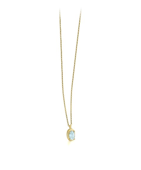 Lecarré Color Essentials Joia Colar Ouro 18K e Topázio Azul Mulher GD162TA.00