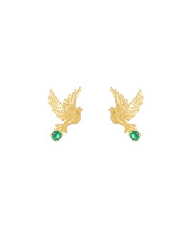 Portugal Jewels Ana Moura Pomba Verde Joia Brincos Mulher GEAM00326G
