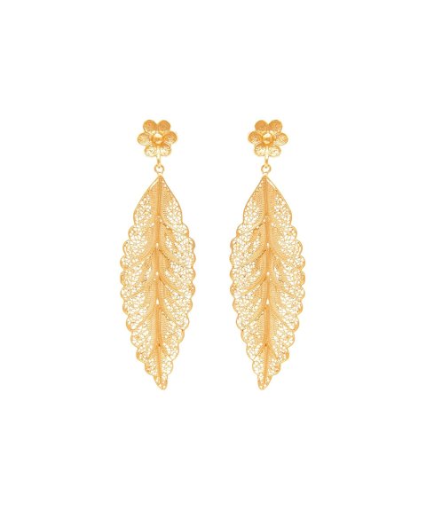 Portugal Jewels Ciclo Folha Joia Brincos Mulher GECL00240A