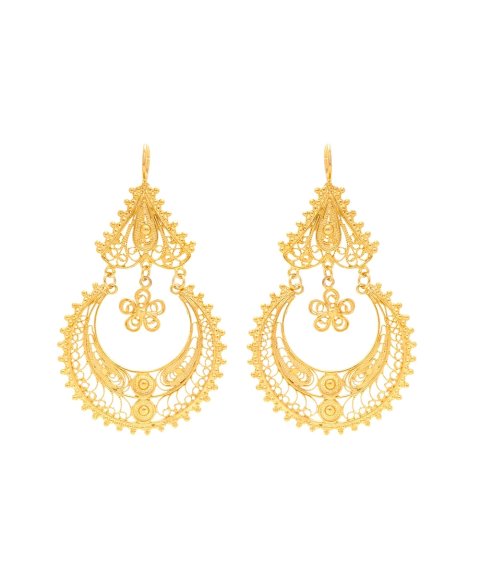 Portugal Jewels Ciclo Arrecadas Flor Joia Brincos Mulher GECL00435A