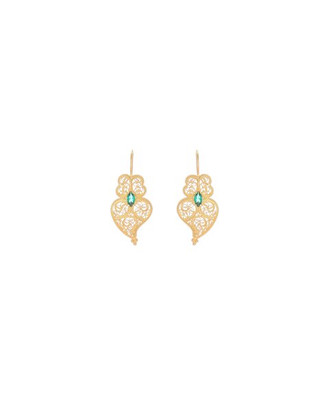 Portugal Jewels Dar Cor à Tradição Coração de Viana Joia Brincos Mulher GECV00165G