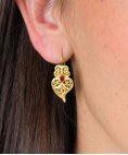 Portugal Jewels Dar Cor à Tradição Coração de Viana Joia Brincos Mulher GECV00165R
