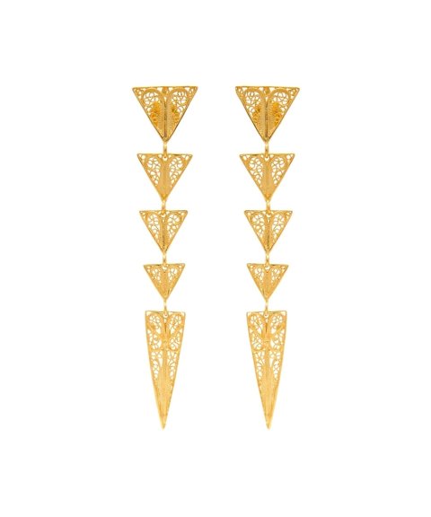 Portugal Jewels Formas Triângulos Joia Brincos Mulher GEFM00210A
