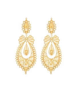 Portugal Jewels Ícone Princesa Joia Brincos Mulher GERA00475A