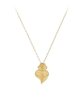 Portugal Jewels Símbolos Portugueses Coração de Viana Joia Colar Mulher GNCV00076A
