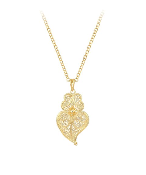 Portugal Jewels Clássicos Coração de Viana Joia Colar Mulher GNCV00220A