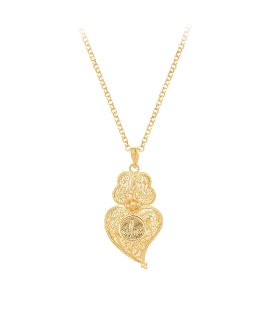 Portugal Jewels Coração de Viana com Fátima e Pastorinhos Joia Colar Mulher GNRE00203A