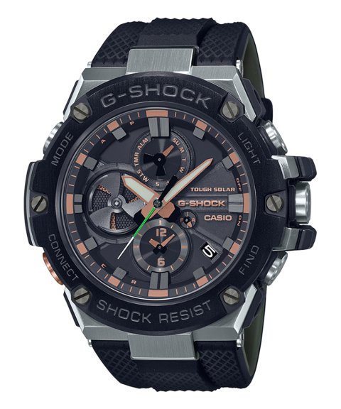 G-Shock G-Steel Solar Bluetooth Relógio Homem GST-B100GA-1AER G-Shock G-Steel Solar Bluetooth Relógio Homem GST-B100GA-1AER