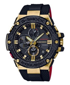 G-Shock G-Steel 35th Anniversary Solar Bluetooth Relógio Black and Gold Carbon Homem GST-B100TFB-1AER