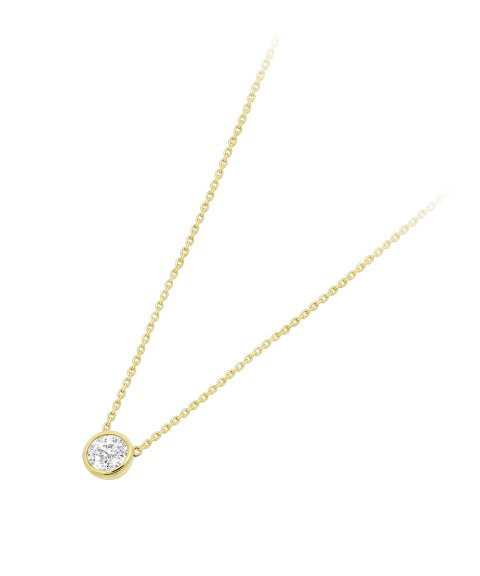 Time Road Joia Colar Ouro 9K Mulher HIN00073/43