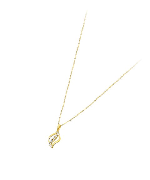 Time Road Joia Colar Ouro 9K Mulher HIN00084 43 Time Road Joia Colar Ouro 9K Mulher HIN00084 43