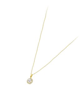 Time Road Joia Colar Ouro 9K Mulher HIN00106 43