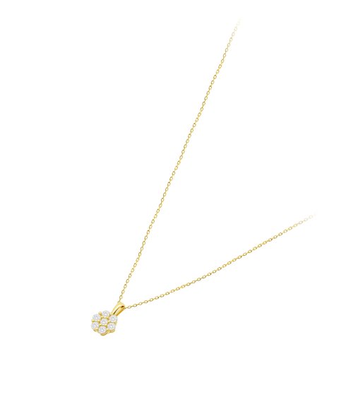 Time Road Joia Colar Ouro 9K Mulher HIN00118 43