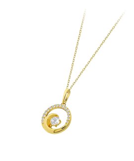 Time Road Basics Joia Colar Ouro 9K Mulher HIN00219/45