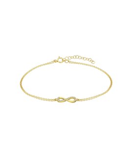 Time Road Basics Infinito Joia Pulseira Ouro 9K Mulher HIN00255/19