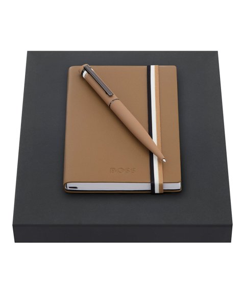 Boss Iconic Camel Esferográfica Caderno Set HPBM421X