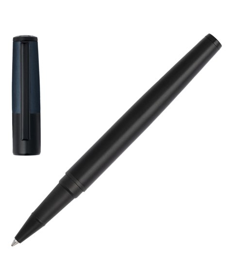 Hugo Boss Gear Minimal Black and Navy Rollerball Homem HSN1895A Hugo Boss Gear Minimal Black and Navy Rollerball Homem HSN1895A
