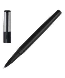 Hugo Boss Gear Minimal Black and Chrome Rollerball Homem HSN1895B