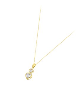 Time Road Joia Colar Ouro 9K Mulher IC00168 43