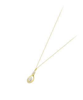 Time Road Joia Colar Ouro 9K Mulher IC00200 43