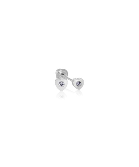 Inverness Coração com Cristal 3mm Joia Brincos INS172 Inverness Coração com Cristal 3mm Joia Brincos INS172