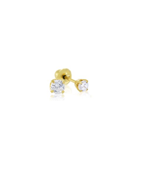 Inverness Zircónia 3mm Joia Brincos INS32 Inverness Zircónia 3mm Joia Brincos INS32