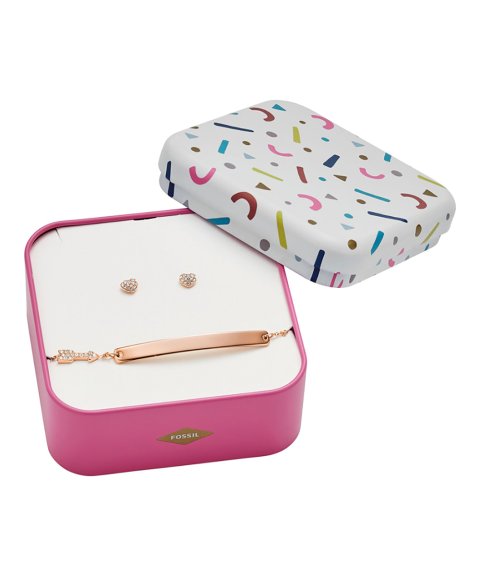 Fossil Vintage Mtifs Gift Set Joia Pulseira Brincos Set Mulher JF03049791 Fossil Vintage Mtifs Gift Set Joia Pulseira Brincos Set Mulher JF03049791