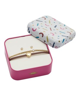 Fossil Vintage Motifs Gift Set Joia Pulseira Brincos Set Mulher JF03050710