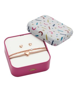 Fossil Vintage Motifs Gift Set Joia Pulseira Brincos Set Mulher JF03051791