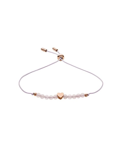 Fossil Rose Quartz Love Joia Pulseira Mulher JF03114791