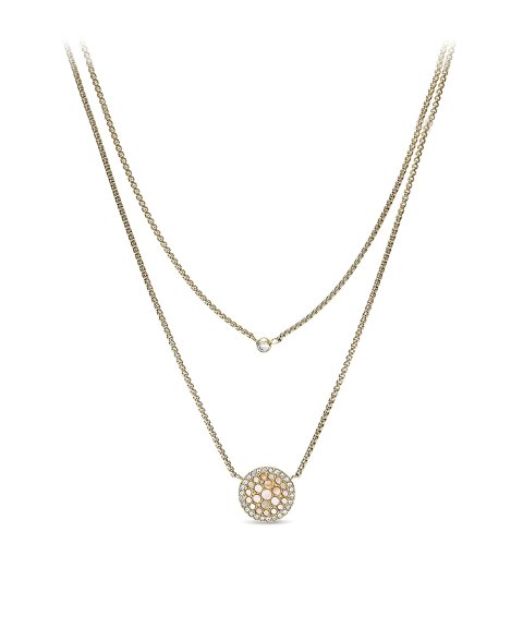 Fossil Mosaic Duo Joia Colar Mulher JF03253710 Fossil Mosaic Duo Joia Colar Mulher JF03253710