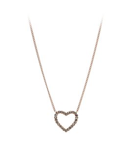 Fossil Open Heart Joia Colar Mulher JF03258791