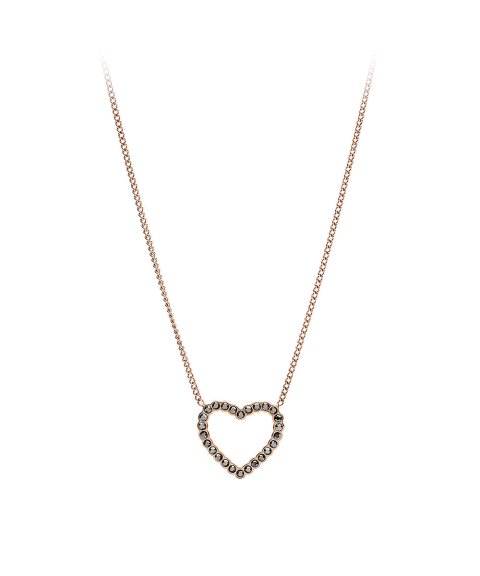 Fossil Open Heart Joia Colar Mulher JF03258791