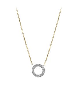 Fossil Circle Glitz Joia Colar Mulher JF03283998