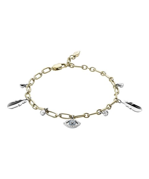Fossil Eye and Feather Joia Pulseira Mulher JF03291998 Fossil Eye and Feather Joia Pulseira Mulher JF03291998