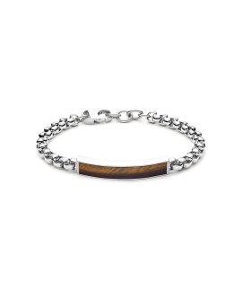 Fossil Tiger´s Eye Joia Pulseira Homem JF03447040