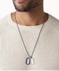 Fossil Dog Tag Joia Colar Homem JF03996040 Fossil Dog Tag Joia Colar Homem JF03996040