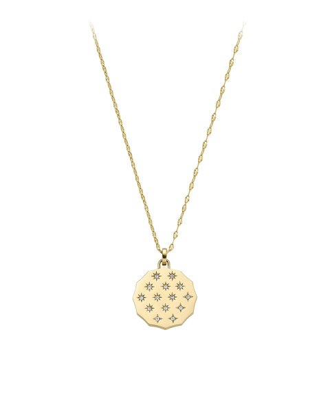 Fossil Sadie Scalloped Edge Joia Colar Mulher JF04382710