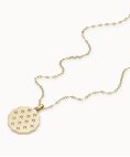 Fossil Sadie Scalloped Edge Joia Colar Mulher JF04382710