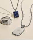 Fossil Drew Joia Colar Dog Tag Homem JF04466040