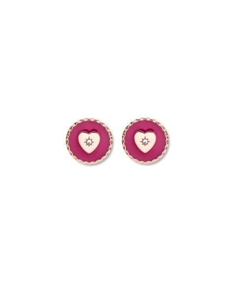 Fossil Pink Heart Joia Brincos Mulher JOF00671791 Fossil Pink Heart Joia Brincos Mulher JOF00671791