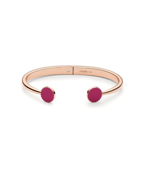 Fossil Pink Joia Pulseira Bangle Mulher JOF00682791