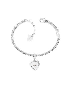 Guess Fine Heart Joia Pulseira Mulher JUBB01422JWRHS