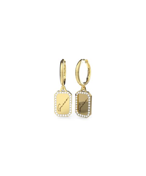 Guess Crystal Tag Joia Brincos Mulher JUBE01133JWYGT-U Guess Crystal Tag Joia Brincos Mulher JUBE01133JWYGT-U